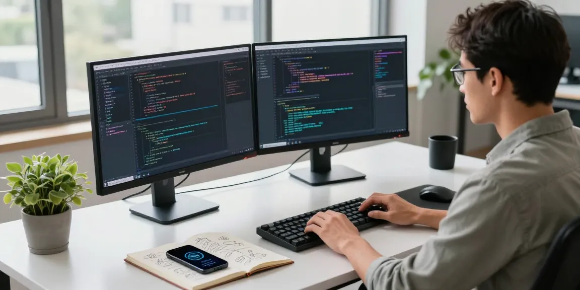 Developer coding in a modern workspace, representing the WPS Official Website.