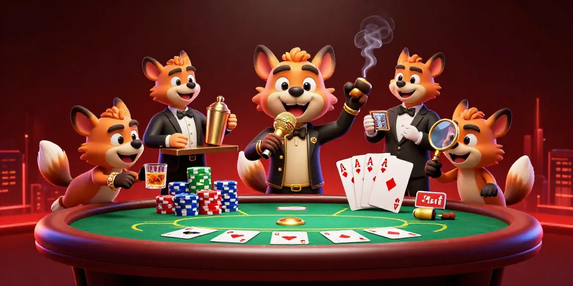 Engaging scene of NHÀ CÁI TG88's hyena characters in a dynamic casino setting.